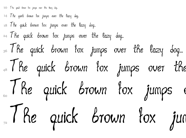 Occult Technique font waterfall